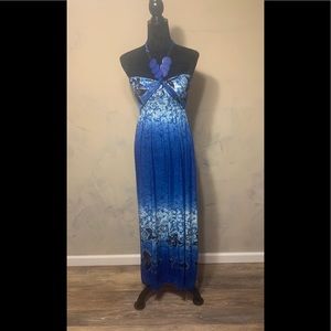 Long floral summer dress